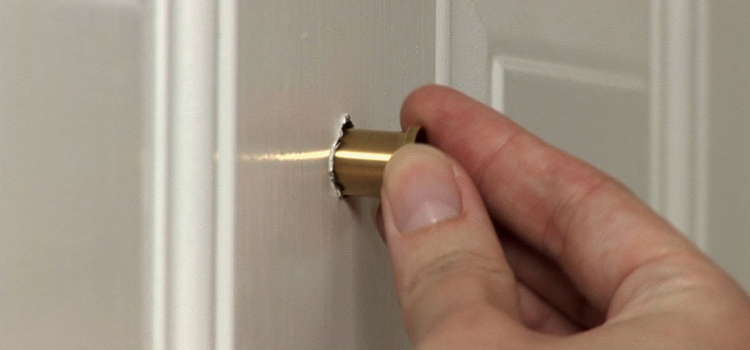 peephole door repair in Montclair