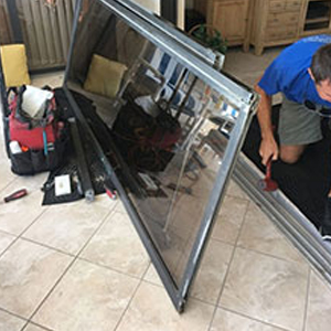 sliding glass door frame repair Montclair